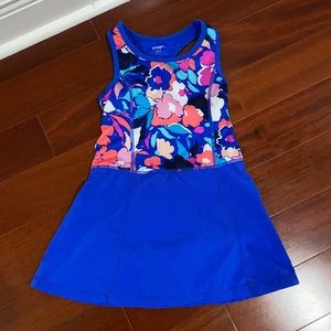 Gymgo electric blue floral active dress
